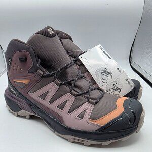 Salomon X Ultra 360 Mid CSWP Womens Size 10 Purple Waterproof Hiking Shoes